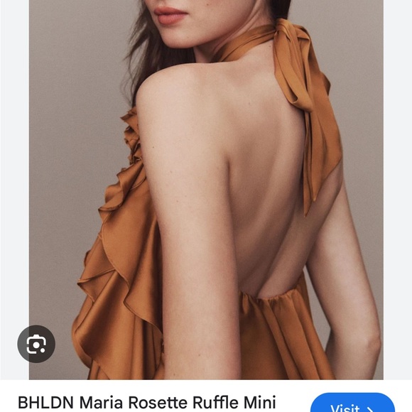 BHLDN MARIA ROSETTE RUFFLE MINI DRESS - Picture 3 of 9